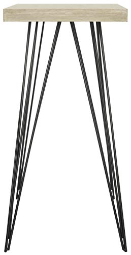 Safavieh Home Collection Etro Retro Mid-Century Light Oak and Black Wood Console