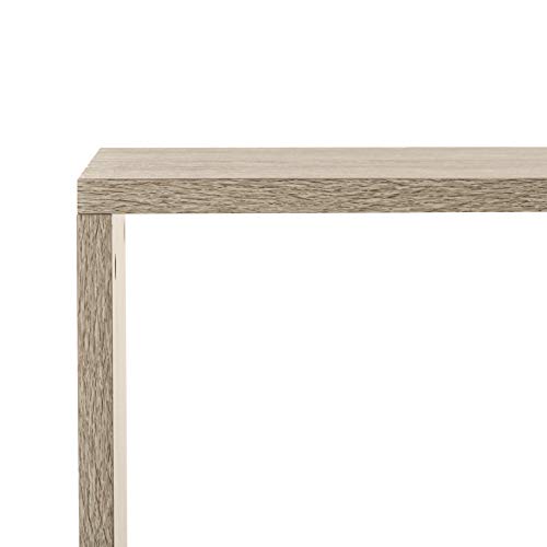 Safavieh Home Collection Louise Retro Mid Century Wood Etagere, Oak and Black