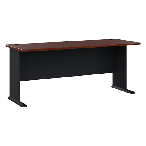 Bush Business Furniture Series A 72W Desk in Hansen Cherry and Galaxy, Large Workstation for Home or Professional Workspace, Desktop Solution for Office Use