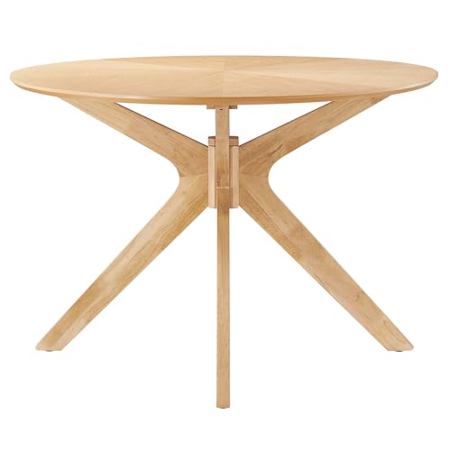 Crossroads 71Inch Oval Dining Table Solid Wood Oak Finish Modern Kitchen Room Entertaining Home Furniture Quality Stylish Elegant Durable Refined Versatile Contemporary