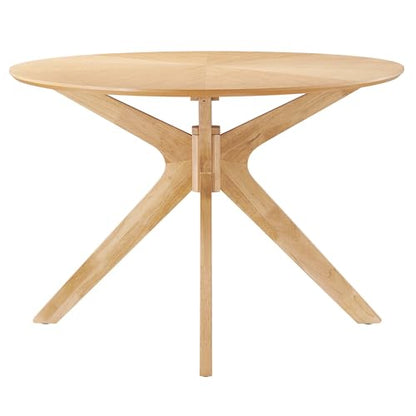 Crossroads 71Inch Oval Dining Table Solid Wood Oak Finish Modern Kitchen Room Entertaining Home Furniture Quality Stylish Elegant Durable Refined Versatile Contemporary
