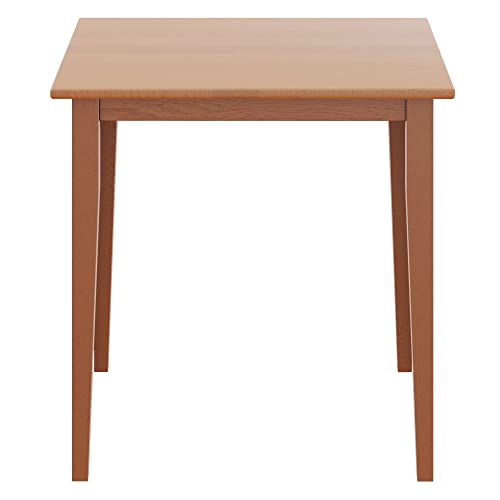 Groveland Wooden Square Dining Table, 29" in Light Oak, Practical & Elegant Table for Eating, Study, Work, Sturdy Furniture for Kitchen, Dining Room, Office, Entryway