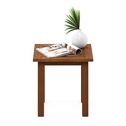 FG18506 Tioman Hardwood Patio Furniture Outdoor End Table, Natural