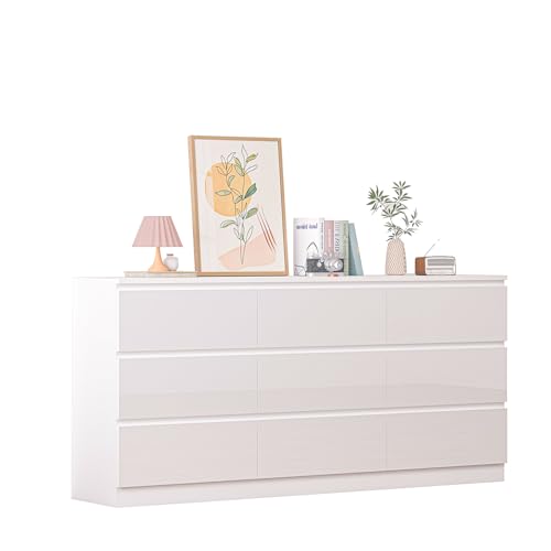 70 INCH 9 Drawers Dresser with Charging Station, view 4