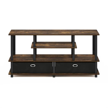Jaya TV Stand, 4-Tier Toolless Assembly Entertainment Center with Open Shelf, view 5