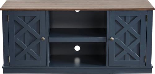 54 Inch TV Stand Entertainment Center with 2 Front Doors and 6 Shelves for TVs, view 7