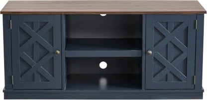 54 Inch TV Stand Entertainment Center with 2 Front Doors and 6 Shelves for TVs, view 7