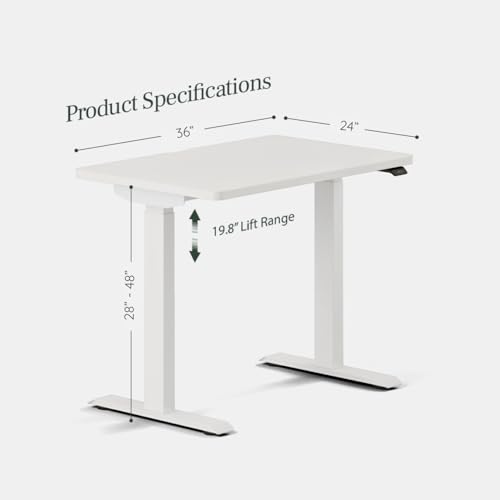 Duo Standing Desk, Adjustable Standing Desk with 20" Range, view 3