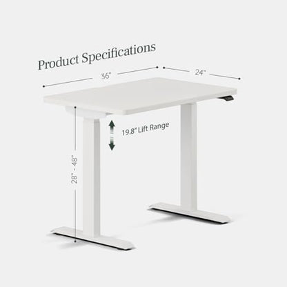 Duo Standing Desk, Adjustable Standing Desk with 20" Range, view 3