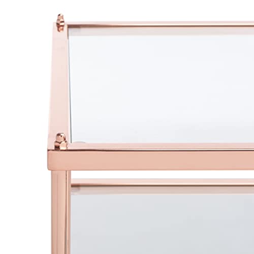 Safavieh Home Collection ACC6203 Accent Table, Rose Gold/Glass
