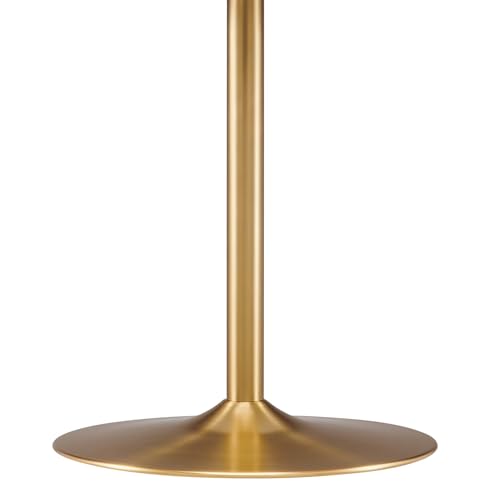 Amuse 40Inch Dining Table Solid Wood Gold White Finish Modern Kitchen Room Entertaining Home Furniture Quality Stylish Elegant Durable Refined Versatile Contemporary