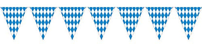 Beistle Plastic Oktoberfest Bavarian Pennant Banner For German Theme Party Supplies