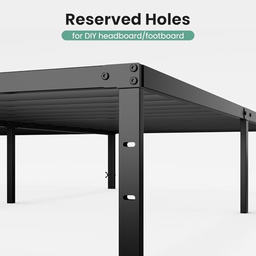 Full Bed Frame, Heavy Duty Sturdy 12 Inch Metal Platform Bed with Storage Space, view 7