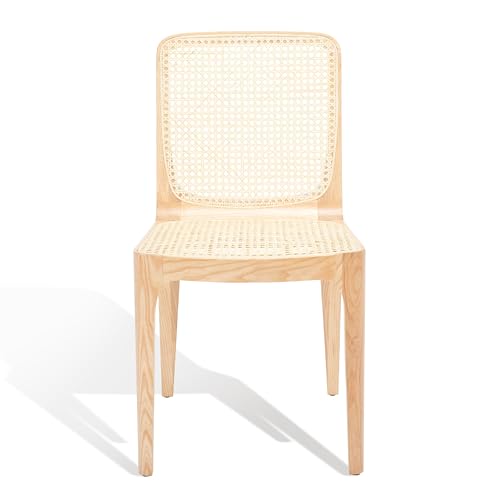 SAFAVIEH Couture Collection Frank Tropical Coastal Natural Rattan Dining Chair Set of 2