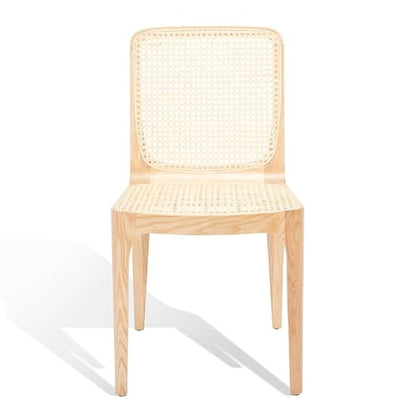 SAFAVIEH Couture Collection Frank Tropical Coastal Natural Rattan Dining Chair Set of 2