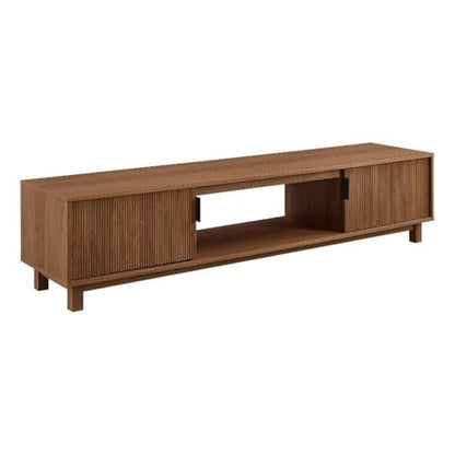 Arundo Fluted TV Stand for TVs up to 80 Inches, 70" TV Stand, Mocha, view 2