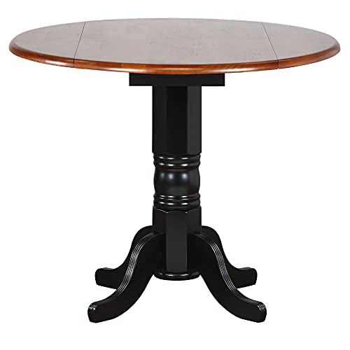 Black Cherry Selections Pub Table Set, Three Size Counter Height, Antique