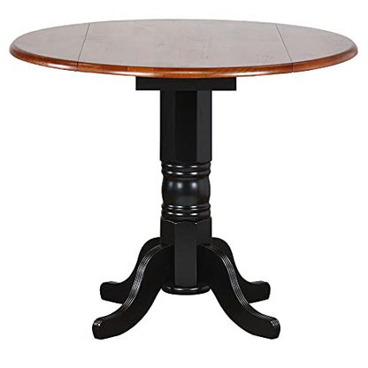 Black Cherry Selections Pub Table Set, Three Size Counter Height, Antique