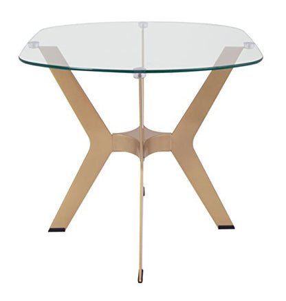 Gold Archtech end table, view 7