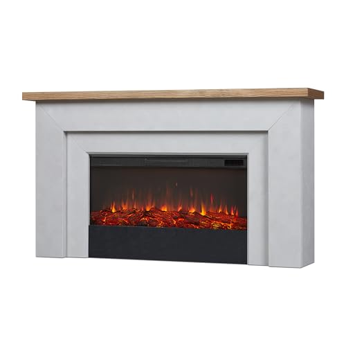 Malie 68" Landscape Electric Fireplace with Mantel for Living Room or Bedroom, view 2