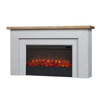 Malie 68" Landscape Electric Fireplace with Mantel for Living Room or Bedroom, view 2