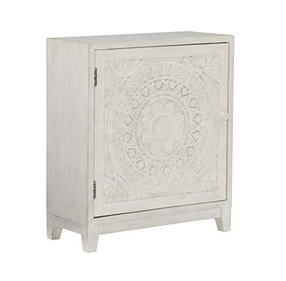 Powell Furniture Grace, Antique White Cabinet
