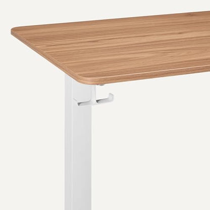 Electric Standing Desk, Height Adjustable Home Office Desk with Quiet Motor and Multiple Presets, White/Oak Effect