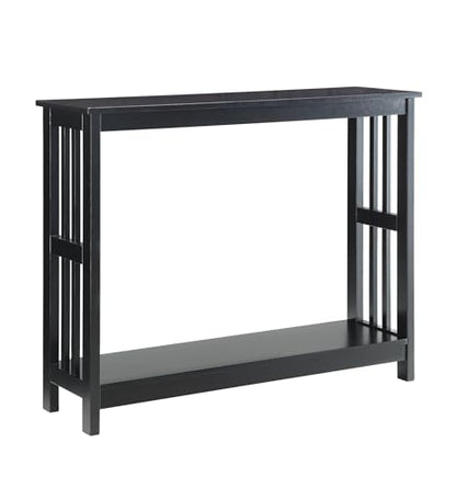 203399BL Mission Console Table, Black