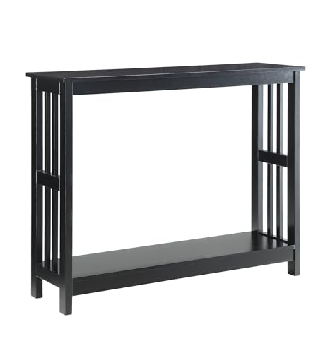 203399BL Mission Console Table, Black