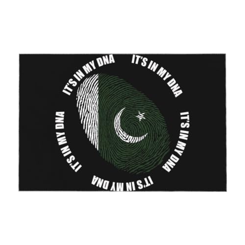 Pakistani flag tablecloth in stain resistant fabric, view 4