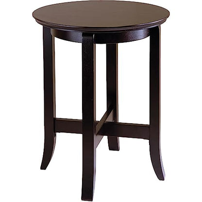 Toby Round End Table, Small Practical and Elegant Round Table for Bedroom, Den, or Living Room, Stylish Furniture Essentials for New Homes, Apartments