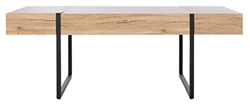 SAFAVIEH Home Collection – Tristan Rectangular Modern Coffee Table with Natural, view 2