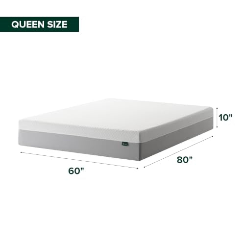 Zinus 10 Inch Queen Green Tea Essential Memory Foam Mattress, Medium Feel, view 3
