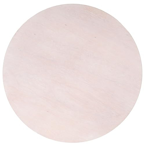 SAFAVIEH Furniture - Mork 3-Leg Round Coffee Table - White Washed - Solid Wood - Modern Tripod Design - Ideal for Living Room, Family Room, Lounge, 40" W x 40" D x 18" H (COF6604C)