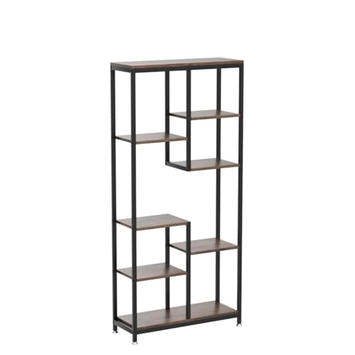 Tribesigns 6-Tier Tall Bookshelf Bookcase, Industrial 8-Shelf Open Bookcase Storage Display Book Shelves for Living Room, Home Office