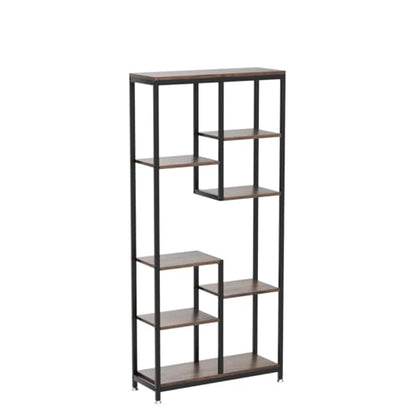 Tribesigns 6-Tier Tall Bookshelf Bookcase, Industrial 8-Shelf Open Bookcase Storage Display Book Shelves for Living Room, Home Office