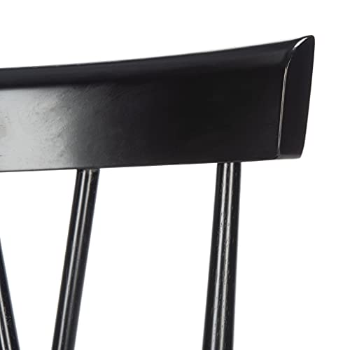 SAFAVIEH Home Collection Friar Farmhouse Black Spindle Back Living Room Accent Dining Chair