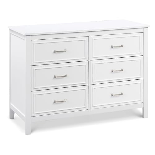 Charlie 6-Drawer Baby Dresser, GREENGUARD Certified - White, view 2