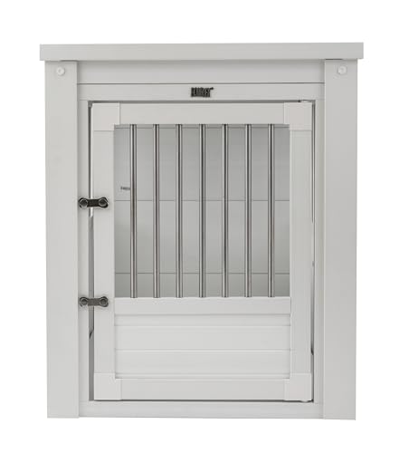 New Age Pet ecoFLEX Pet Crate/End Table, Antique White, Large, view 3