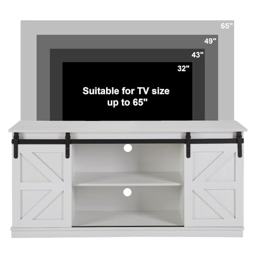 58" Farmhouse TV Stand and Entertainment Center for Televisions up to 65 Inchs, view 4