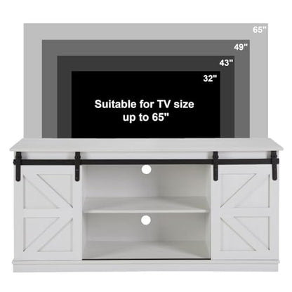 58" Farmhouse TV Stand and Entertainment Center for Televisions up to 65 Inchs, view 4