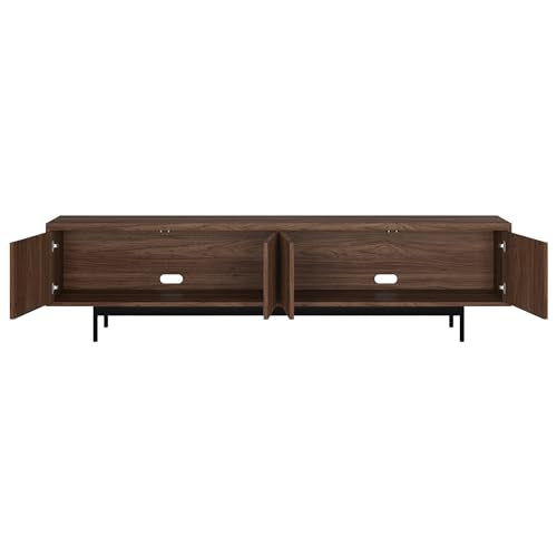 Henn&Hart 79" TV Stand for TVs up to 85", Medium Walnut, view 6
