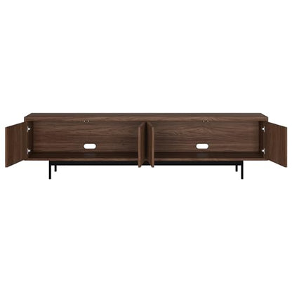 Henn&Hart 79" TV Stand for TVs up to 85", Medium Walnut, view 6