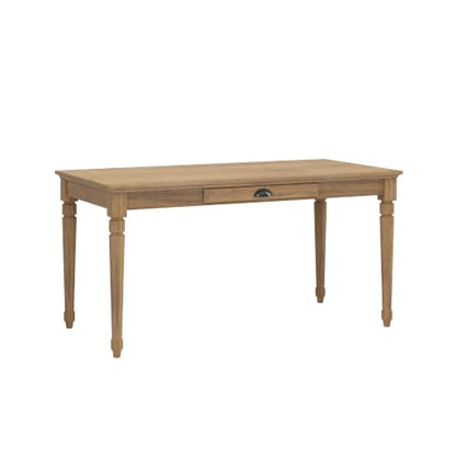 60" Writing Desk with Storage Drawer, Extra Long Rustic Farmhouse Table, view 6