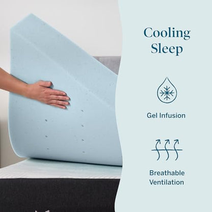 4 Inch Memory Foam Mattress Topper, view 4