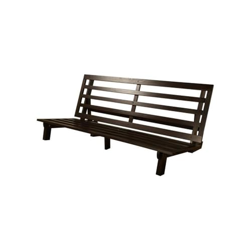 Carson 75" Traditional Full-Size Wood Futon Frame, Solid Pine Construction, view 4