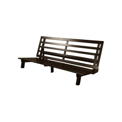 Carson 75" Traditional Full-Size Wood Futon Frame, Solid Pine Construction, view 4