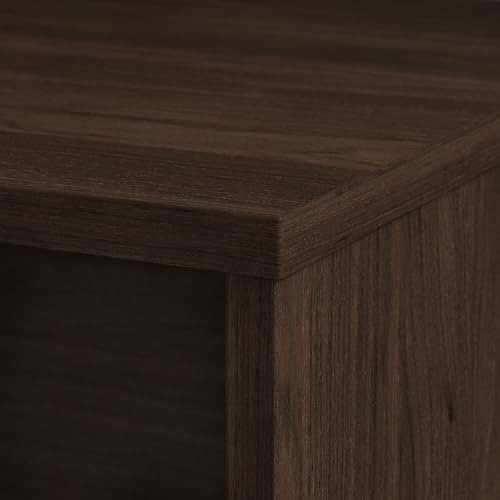 Bush Business Furniture Studio C 72W Computer Desk with Wire Management and Modesty Panel in Black Walnut, Professional Table for Home Office and Corporate Office