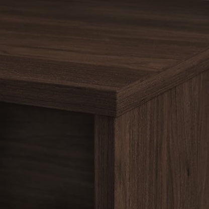 Bush Business Furniture Studio C 72W Computer Desk with Wire Management and Modesty Panel in Black Walnut, Professional Table for Home Office and Corporate Office