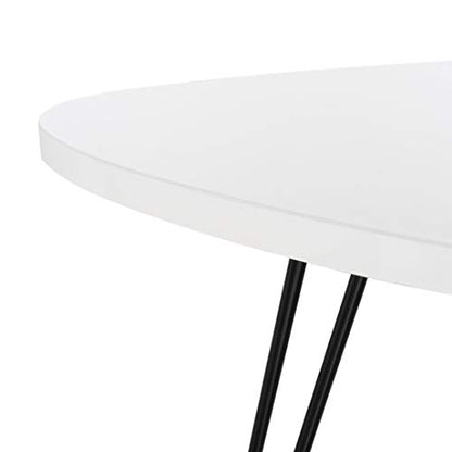 Safavieh Home Collection Wynton Mid-Century Modern White and Black End Table